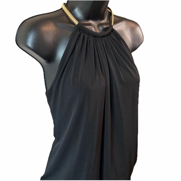 JESSICA SIMPSON Halter Blouson Mini Dress Black Size 4 Women’s Small - Picture 7 of 16